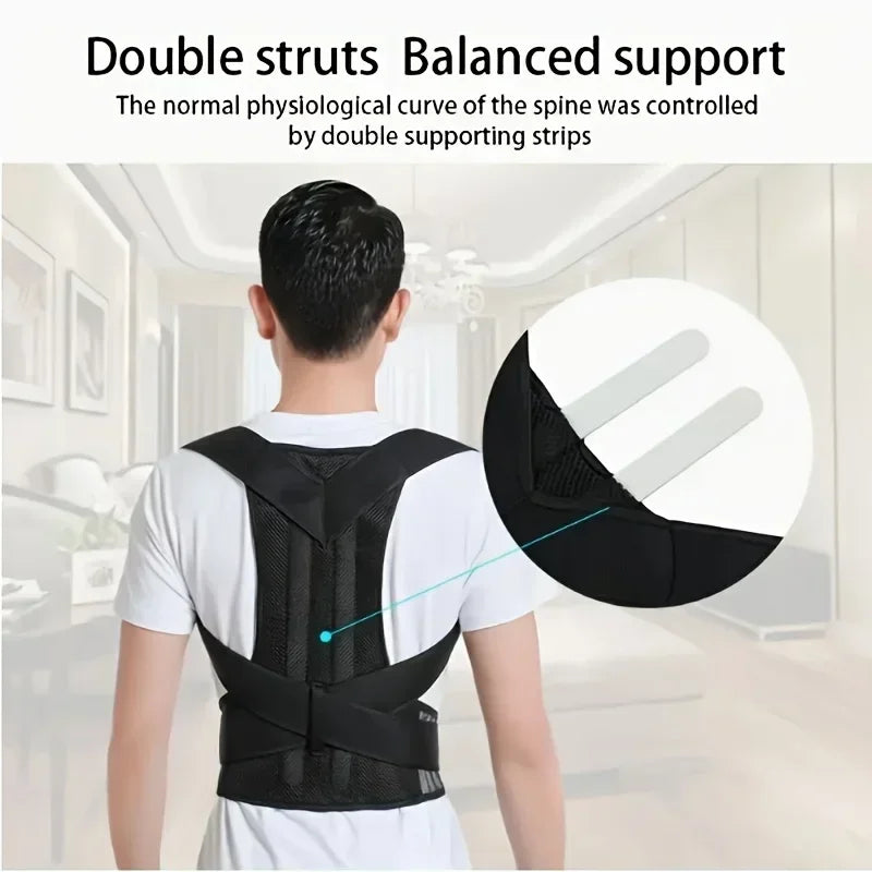 Haltungsgurt für Männer unsichtbar / Invisible posture belt for men"
"Rückengeradehalter unter Hemd / Back straightener under shirt"
"Haltungskorrektur beim Arbeiten / Posture corrector while working"
"Atmungsaktiver Haltungsgürtel / Breathable posture belt