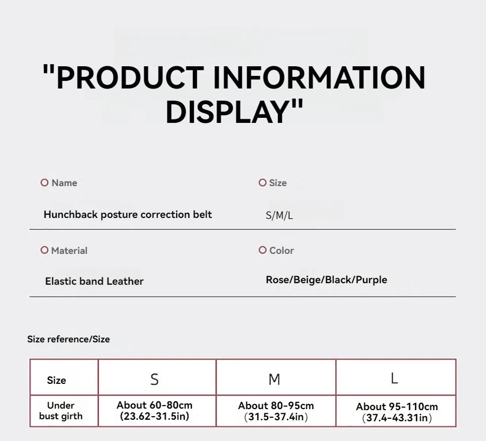 Unsichtbarer Haltungskorrektor unter Kleidung / Invisible posture corrector under clothing"
"Rückenstütze für Frauen und Männer / Back brace for women and men"
"Haltungskorrektur Schulterstütze / Posture correction shoulder support"
"Verstellbare Rückenbandage / Adjustable back brace"