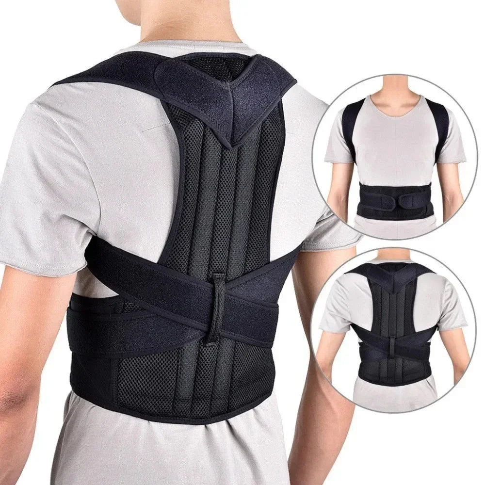 Haltungsgurt für Männer unsichtbar / Invisible posture belt for men"
"Rückengeradehalter unter Hemd / Back straightener under shirt"
"Haltungskorrektur beim Arbeiten / Posture corrector while working"
"Atmungsaktiver Haltungsgürtel / Breathable posture belt
