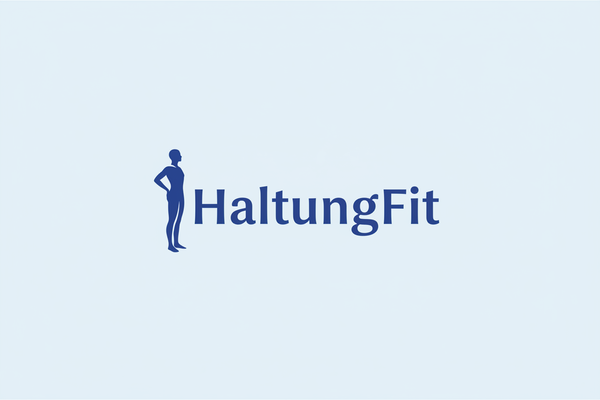 HaltungFit Logo mit realistischer Person